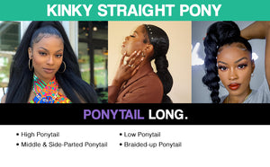 Dramatic Drawstring Ponytail in Heat Resistant Synthetic. Step Your Ponytail Game Up!
