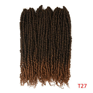Open image in slideshow, Bomb! Passion Twist Crochet Hair 6-pack 12/18 Inch Synthetic Pre-Looped Ready for Install!
