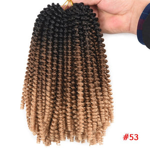 Open image in slideshow, Spring Twist Hair  8-inch Pre-Coiled Crochet 30 Roots!
