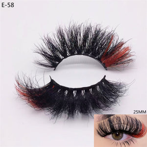 Open image in slideshow, The Newest 3D Mink Eyelashes Colorful 100% Mink Lashes-Reusable!!
