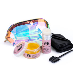 Finish The Slay! Edge Control, Wax Stick, Edge Scarf, Brush and Travel Bag!