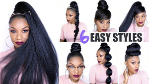 Dramatic Drawstring Ponytail in Heat Resistant Synthetic. Step Your Ponytail Game Up!